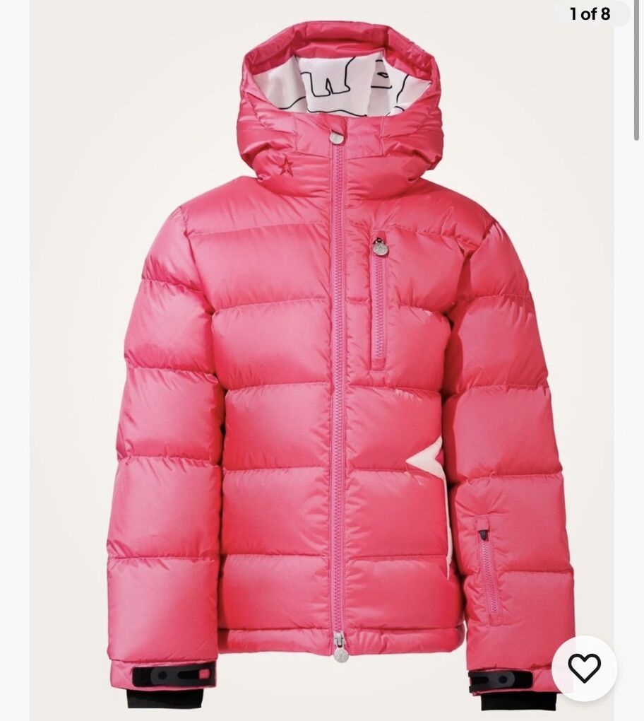 New w/tag Perfect Moment Kid's Super Mojo Puffer Ski Jacket Down Pink Sz Y10