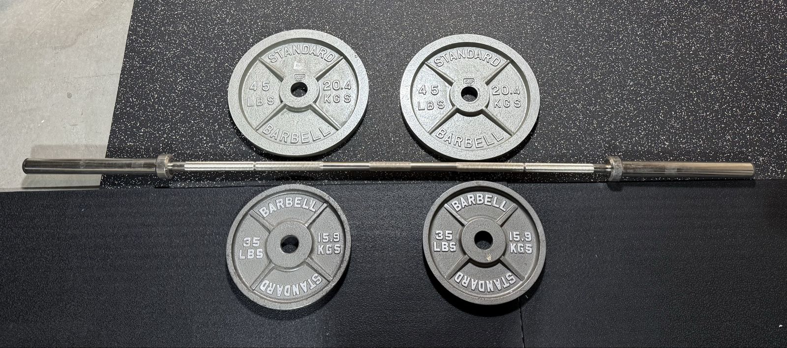 Hampton Olympic barbell set