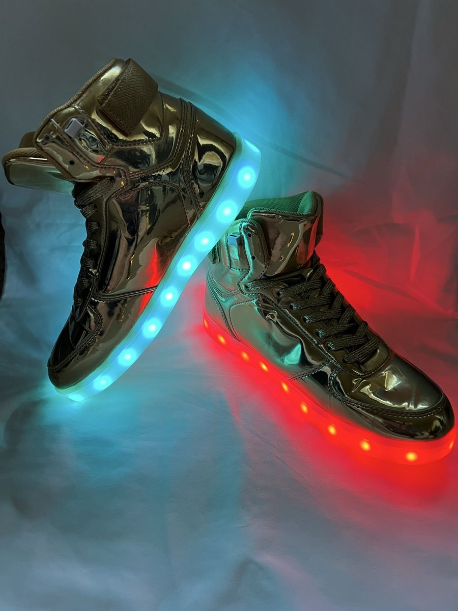 Gold Light-Up Shoes Worn Once - $40 OBO