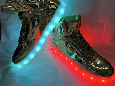 Gold Light-Up Shoes Worn Once - $40 OBO