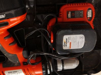 Black & Decker Fire Storm 14.4V Cordless Drill & Charger Combo - Used Power Tool Set