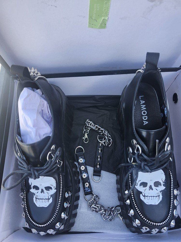 Gothic/Punk platform shoes.