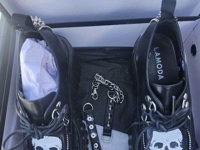 Gothic/Punk platform shoes.