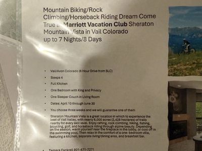 Trip to Vail CO May 29th - June 5th