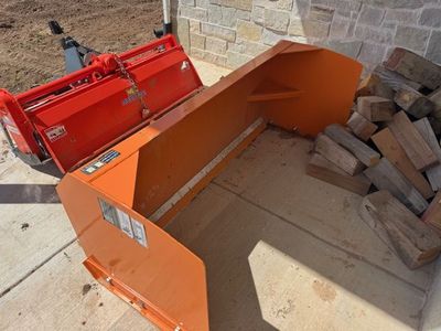 84 " inch snow pusher quick connect used for one time