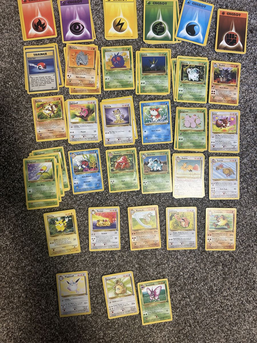 87 Jungle Vintage Pokemon Cards!