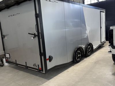 2023 Alcom Stealth Aluminum Auto Enclosed Trailer