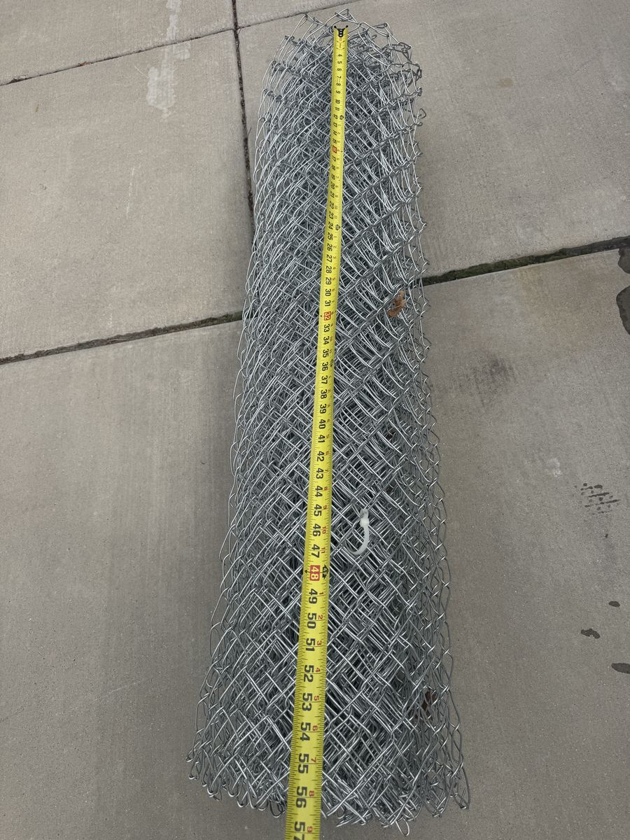60 in. x 50 ft. 11.5-Gauge Galvanized Steel Chain Link Fence Fabric