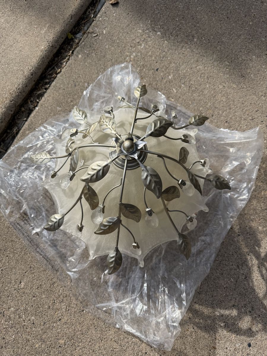 Portfolio 2-Light Leaf Ceiling Light