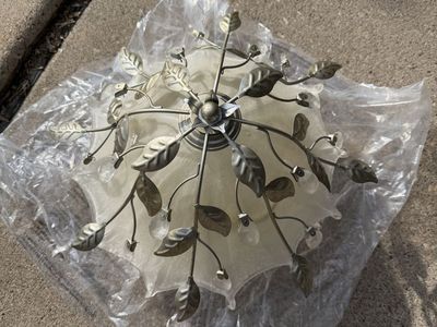 Portfolio 2-Light Leaf Ceiling Light