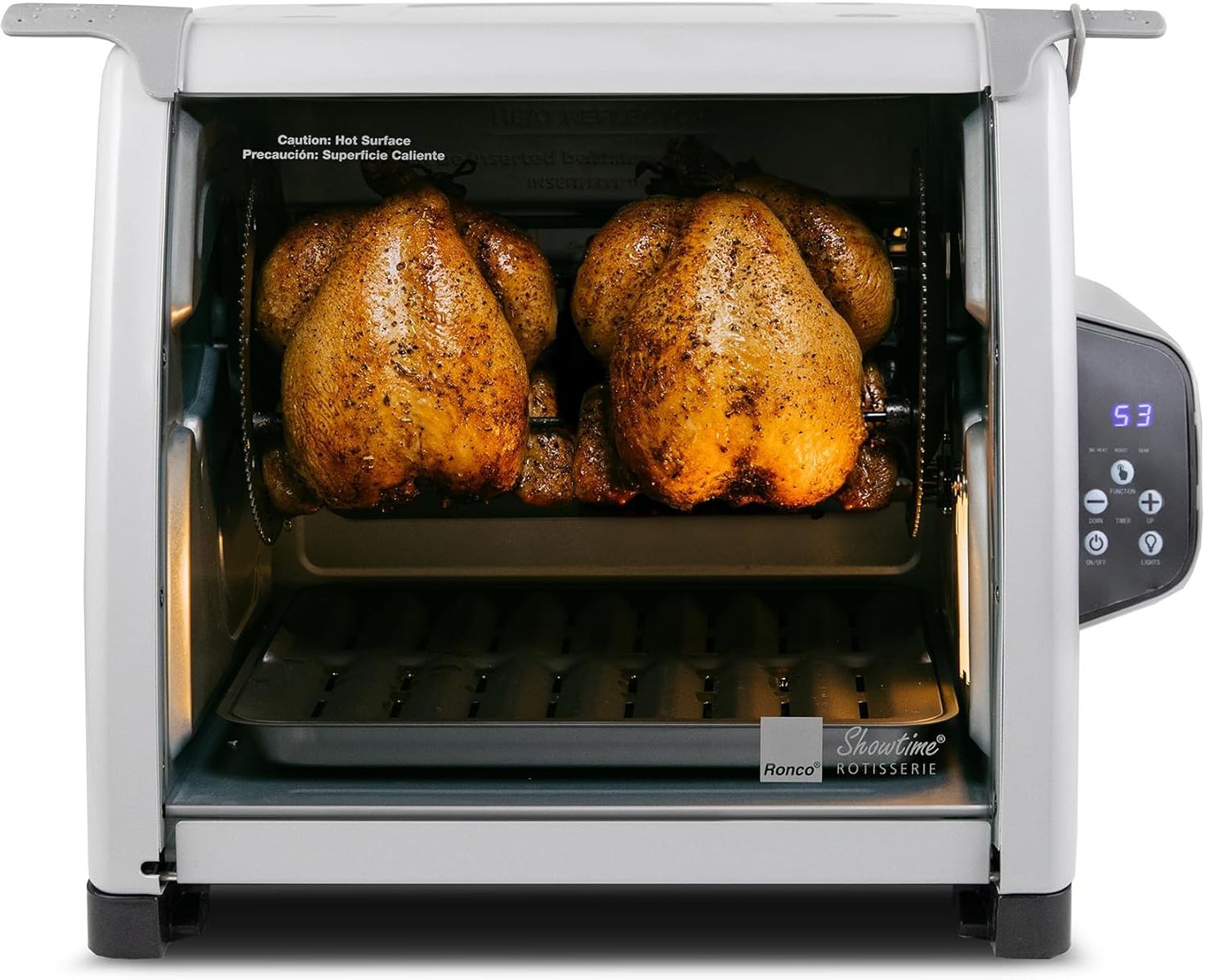 RONCO 6000 PLATINUM SERIES ROTISSERIE OVEN, DIGITAL DISPLAY, 12-POUND CAPACITY-NEW IN ORIGINAL BOX!!!