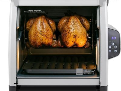 RONCO 6000 PLATINUM SERIES ROTISSERIE OVEN, DIGITAL DISPLAY, 12-POUND CAPACITY-NEW IN ORIGINAL BOX!!!