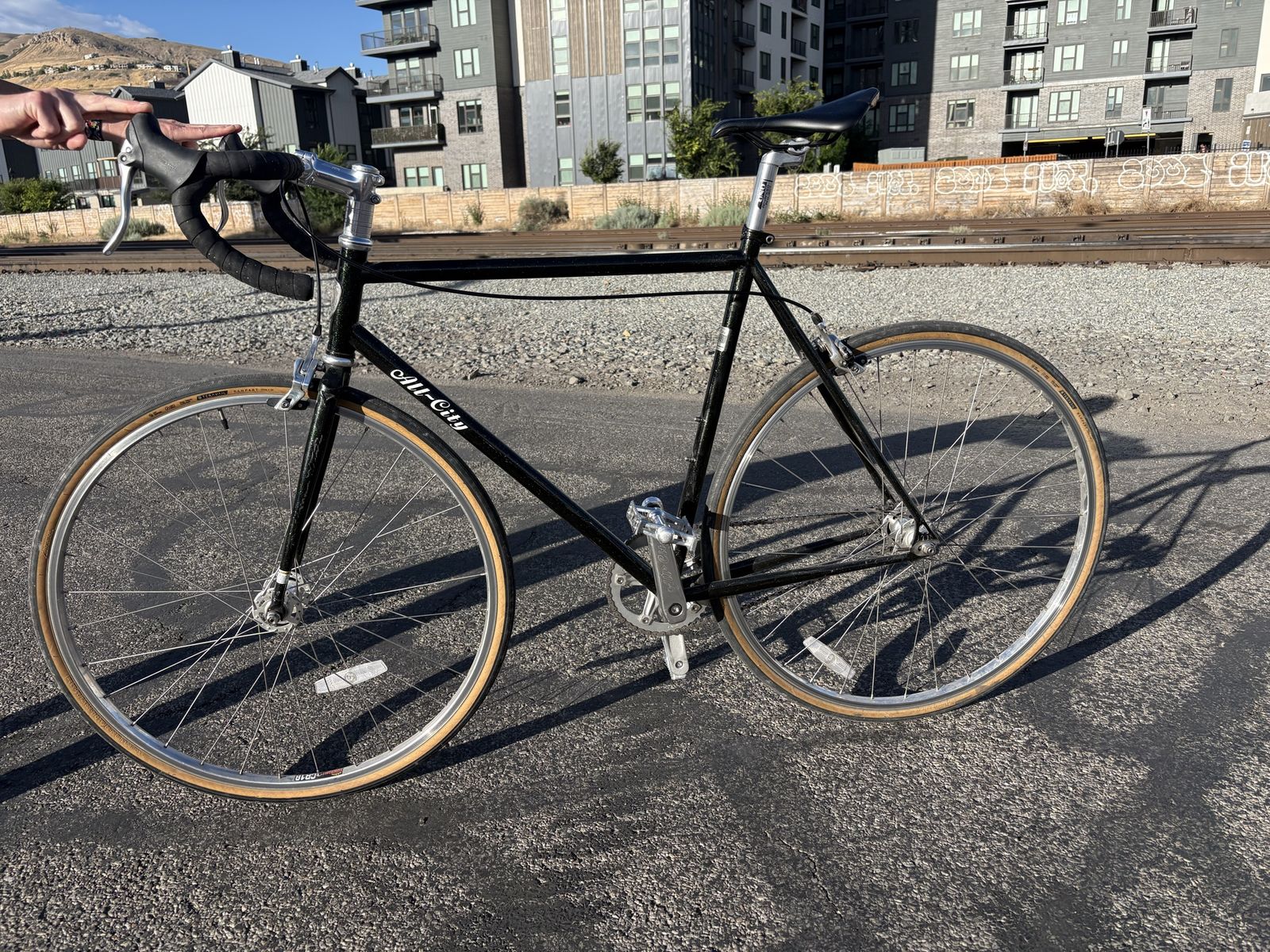 All City Big Block fixed gear bike, 55 cm