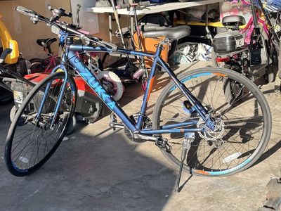 ZUKKA 700C Road Bike Sparkle Blue 21-Speed Disc Brakes