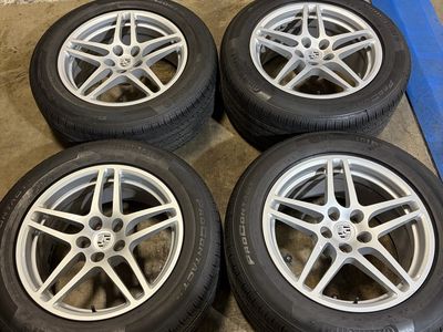 OEM PORSCHE Wheels and Continental Tires 18” Staggered Set