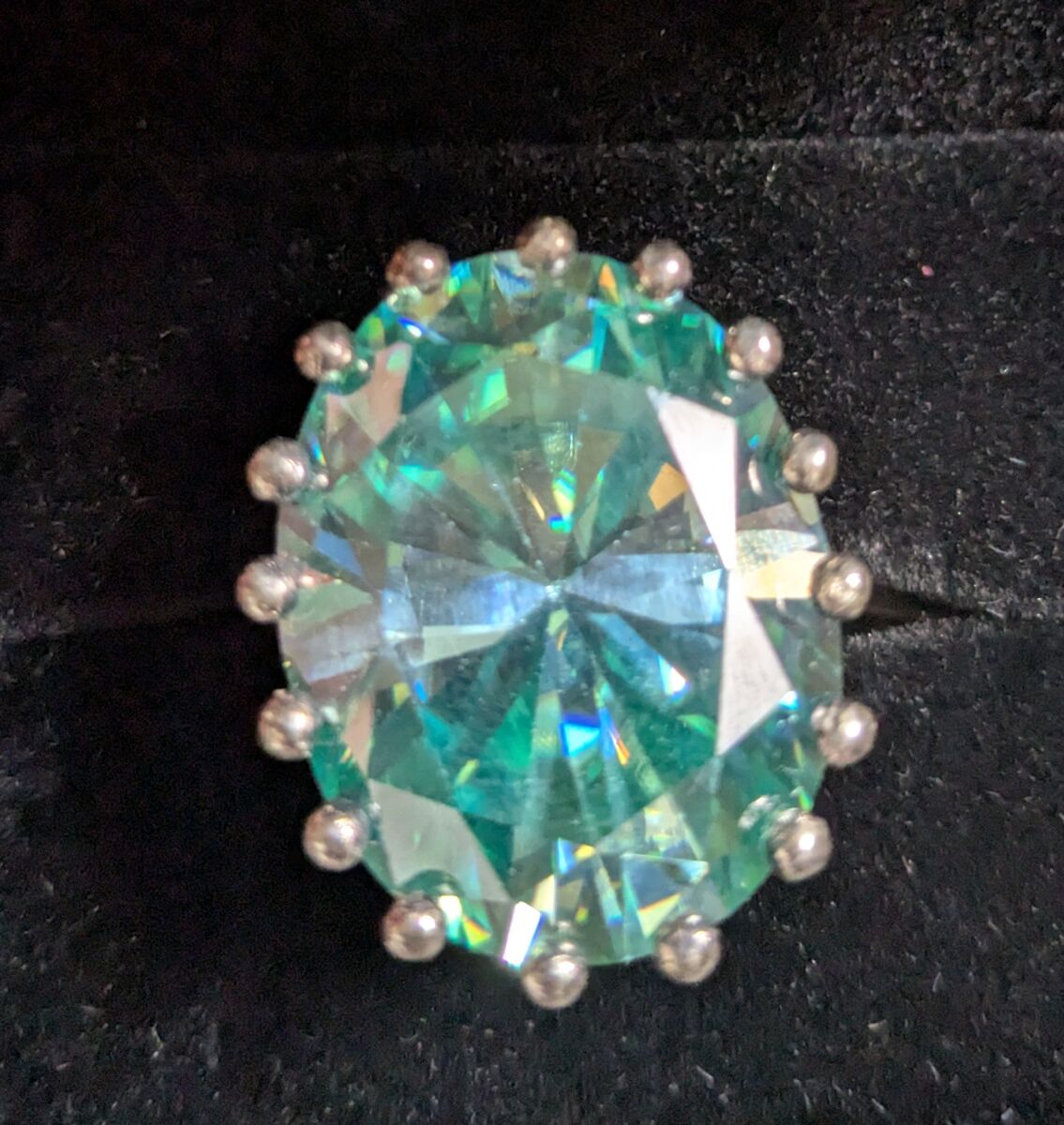 45.55CT HTPT Blue Diamond Ring