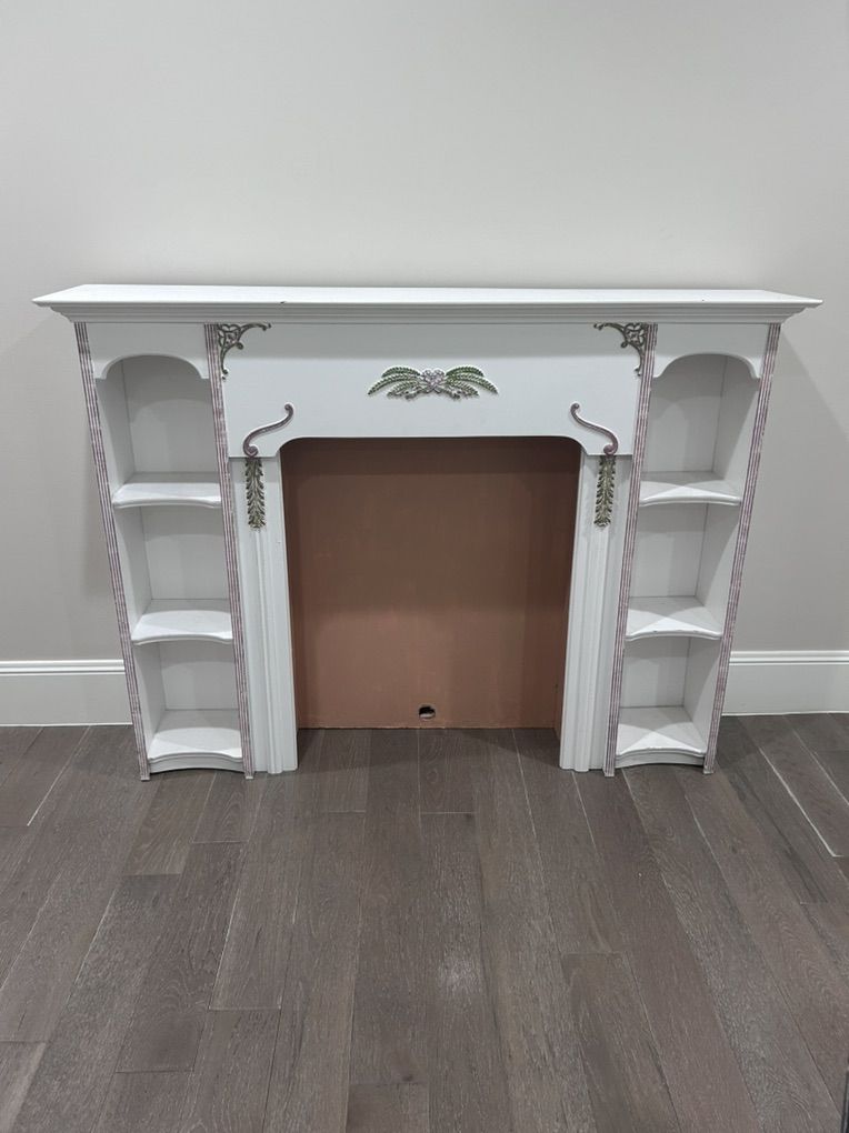 Vintage Faux Fireplace Mantle