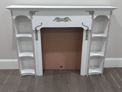 Vintage Faux Fireplace Mantle