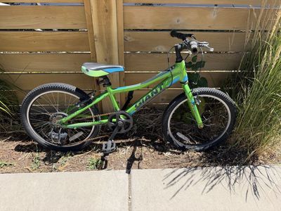 Kids mountain bike Giant green