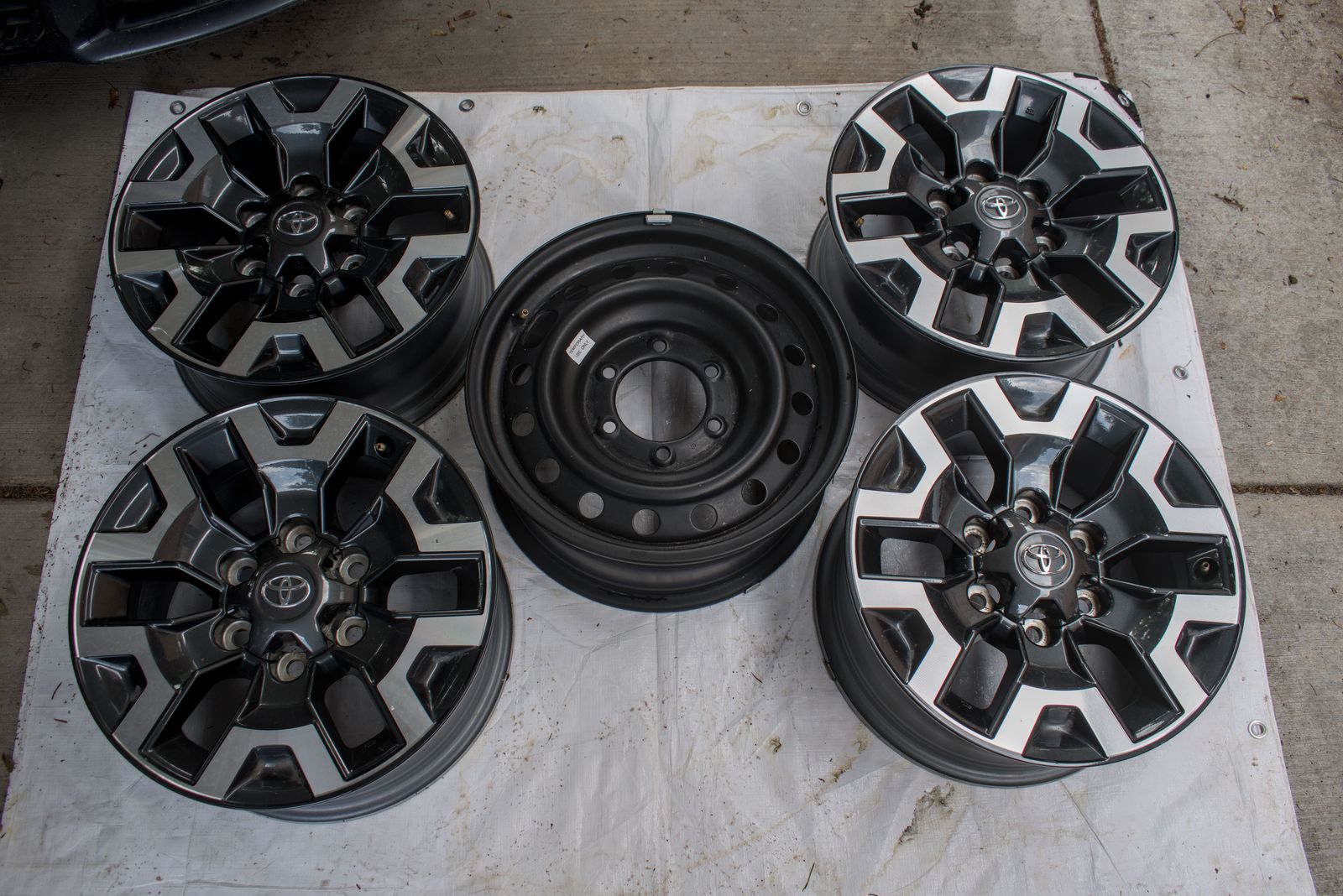 Toyota Tacoma Wheels with Spare and Lug Nuts