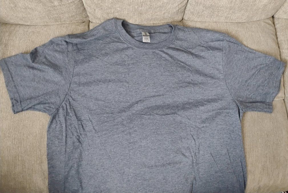 Gildan Softstyle Men's Gray Short Sleeve T-Shirt Size L