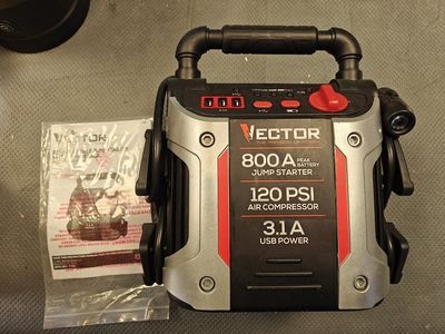 Vector portable battery jump starter
