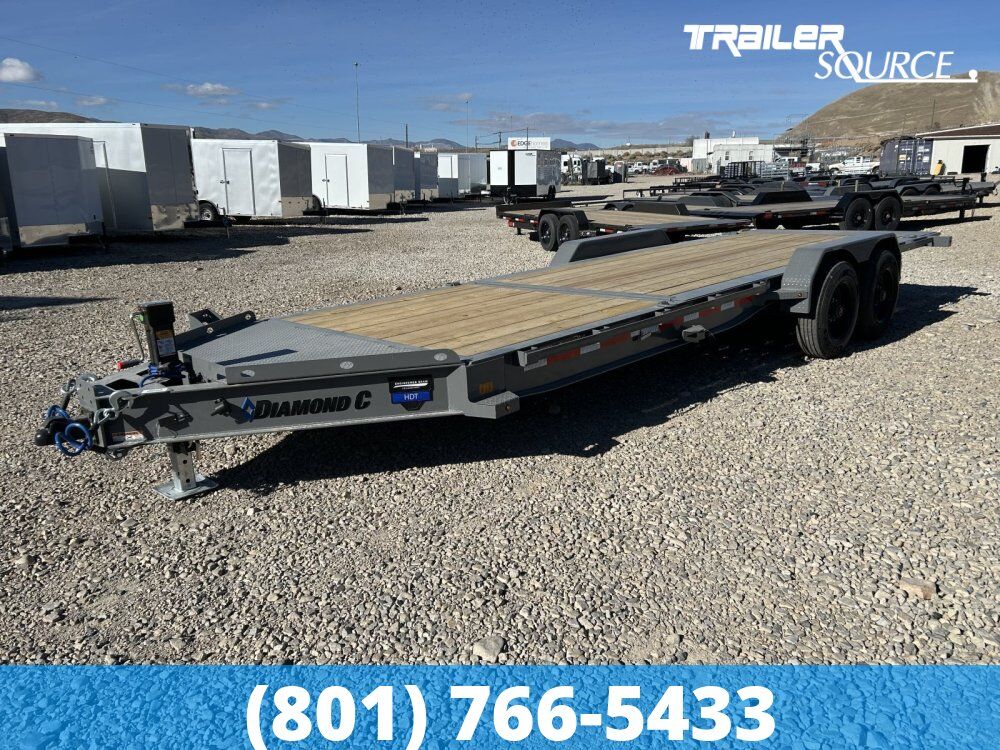 7x22 Diamond C HDT 210 Tilt Trailer - 23K GVWR - 18 Ply Tire Upgrade