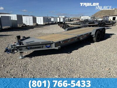 7x22 Diamond C HDT 210 Tilt Trailer - 23K GVWR - 18 Ply Tire Upgrade