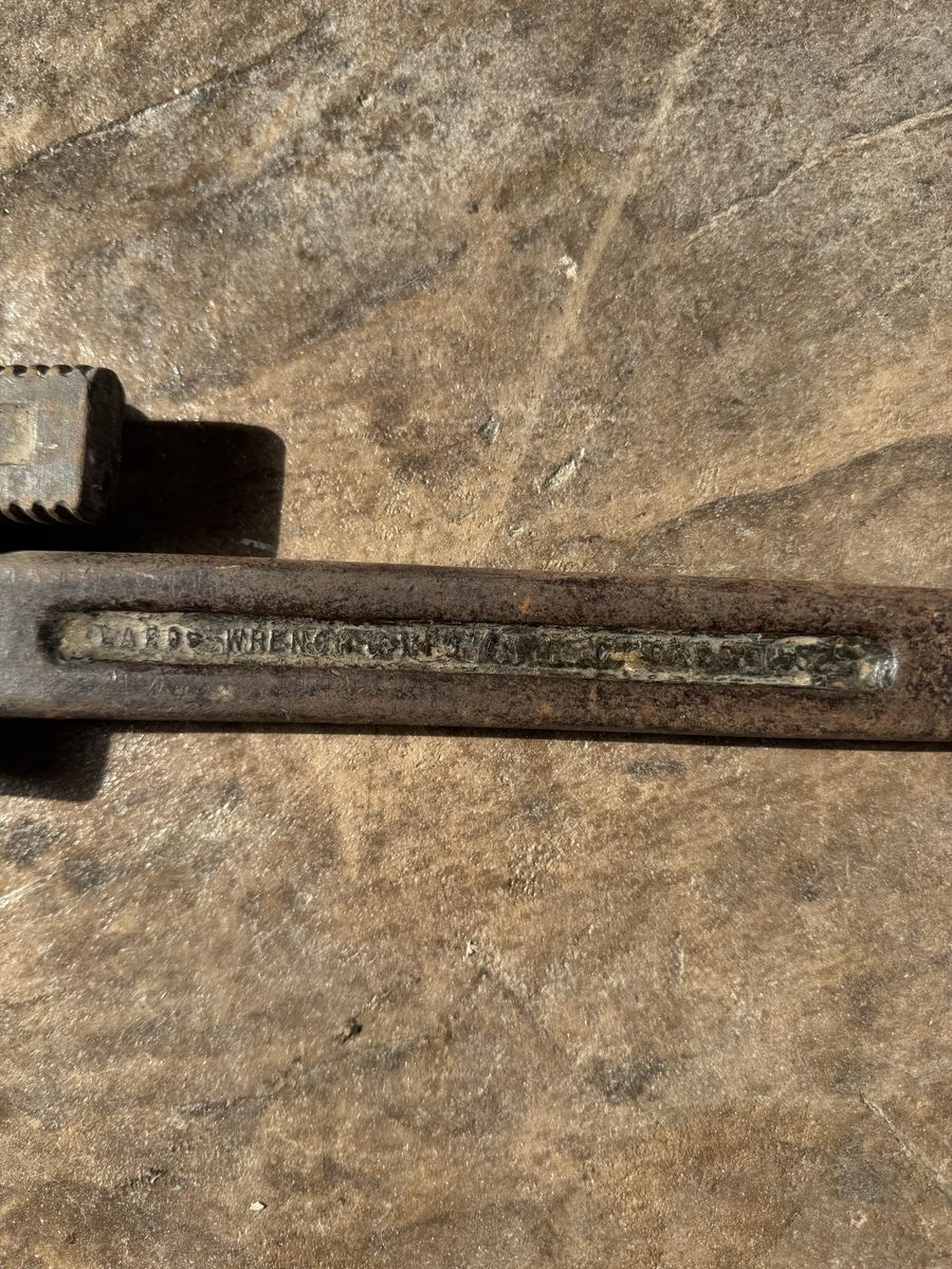 Vintage war pipe wrench 24