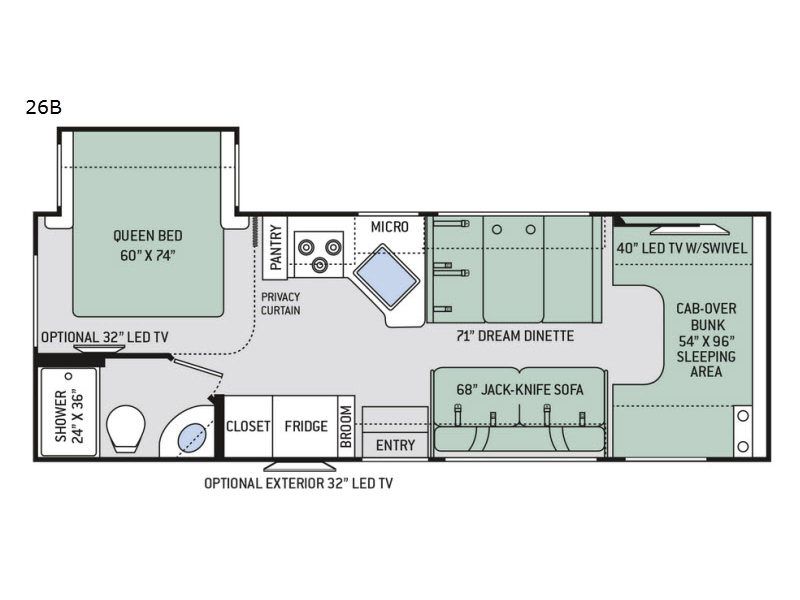 2019 Thor Motor Coach Four Winds 26B