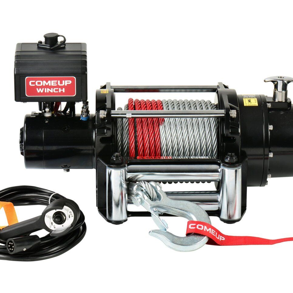 Comeup DV-15 12v winch with hitch mount.