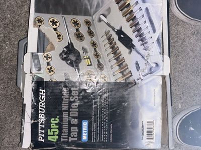 Pittsburgh 45 Pc. Titanium Nitride Metric Tap & Die Set