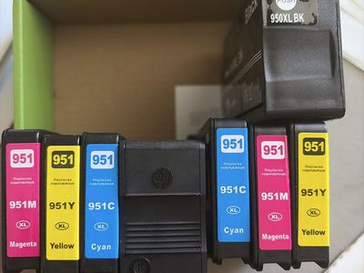 HP 950XL & 951XL Color Ink Cartridges (2-Pack) - High Yield for OfficeJet Pro 950 951