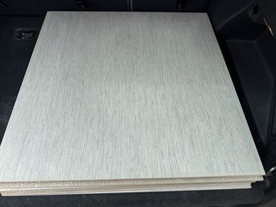 2x2 foot 5/16 burlap textured tile