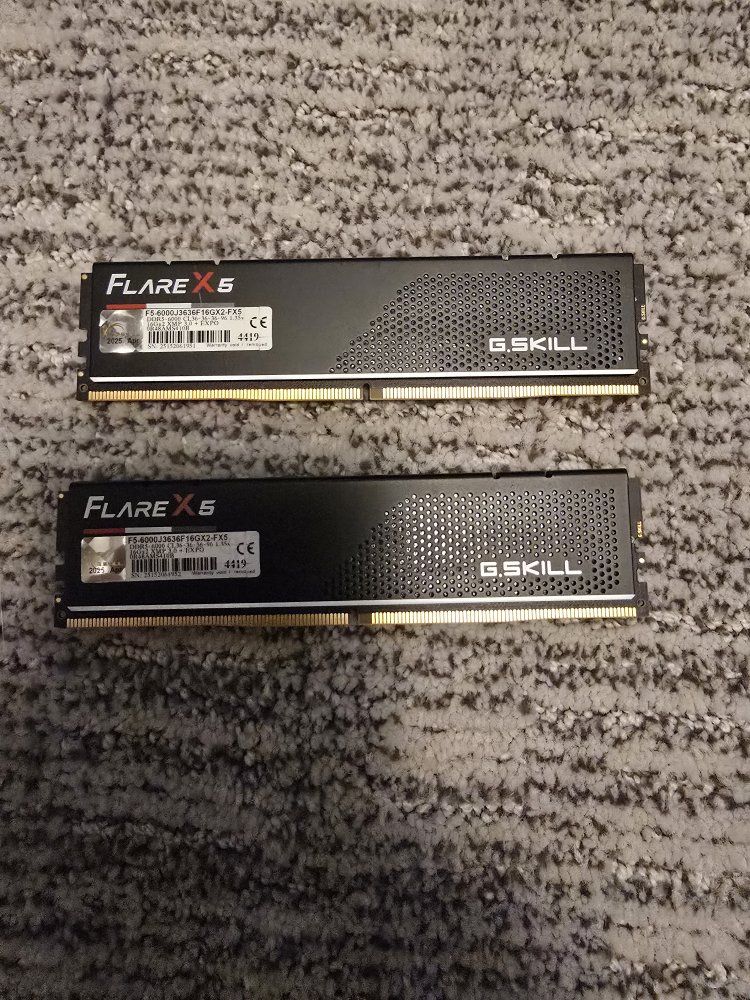 G SKILL DDR5 RAM. 16X2 32GB