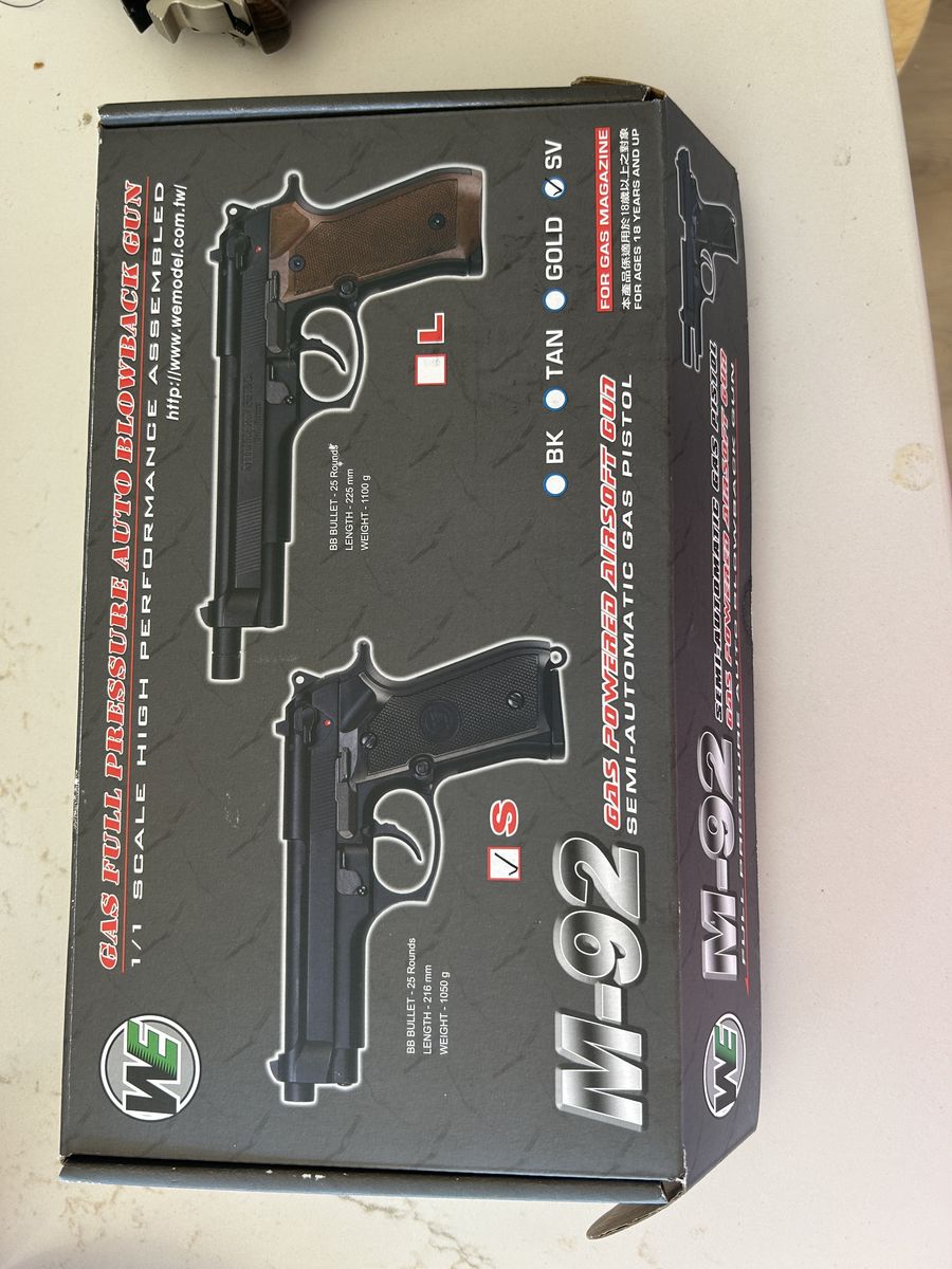 Beretta M92 WE Airsoft Gun