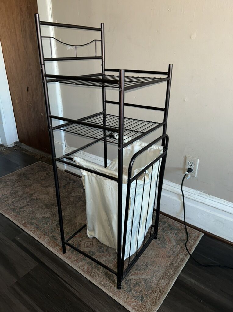 Laundry Basket Towel Rack