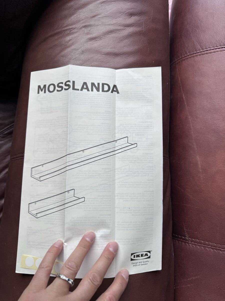 IKEA MOSSLANDA Picture Ledge, White, 45 1/4 inch (115 cm) - NIB (New in Box) 3 available