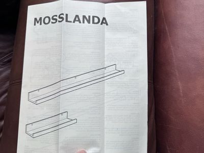 IKEA MOSSLANDA Picture Ledge, White, 45 1/4 inch (115 cm) - NIB (New in Box) 3 available