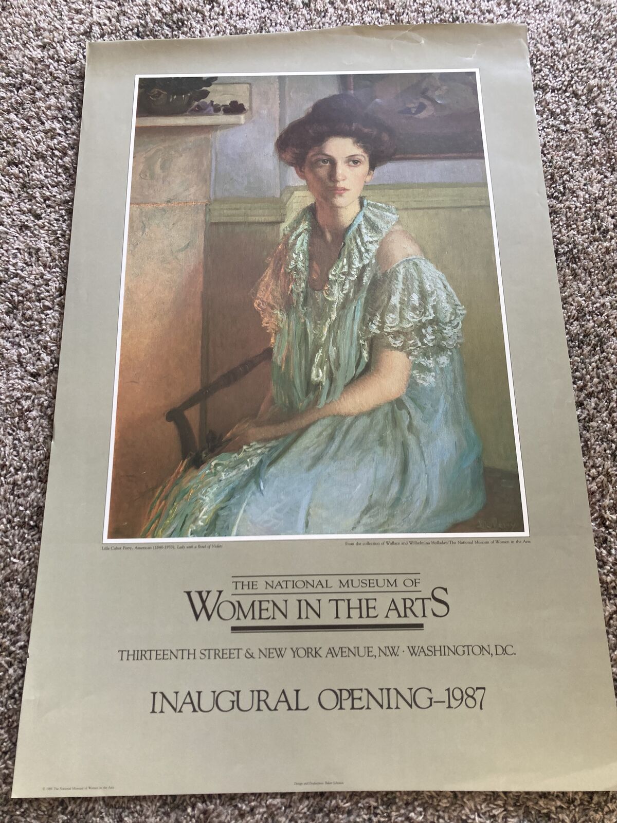 Exibition Poster - Women in the Arts, Inagural Opening 1987 33x22 Washington D.C.