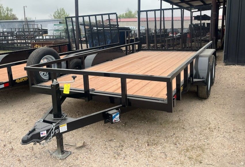 New Big Bubas Trailer 7x14 Tandem Axle Utility Trailer with Spare Tire & Heavy Jack