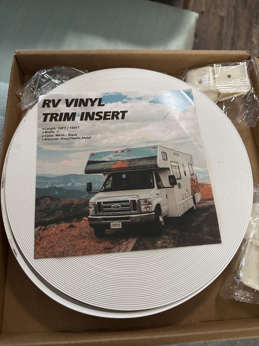 RV Vinyl Trim Insert 100 feet 1inch