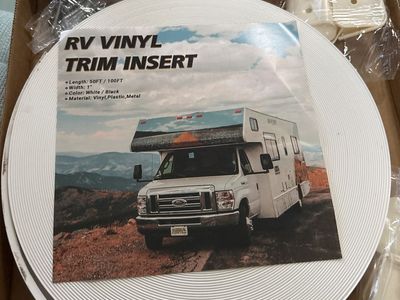 RV Vinyl Trim Insert 100 feet 1inch