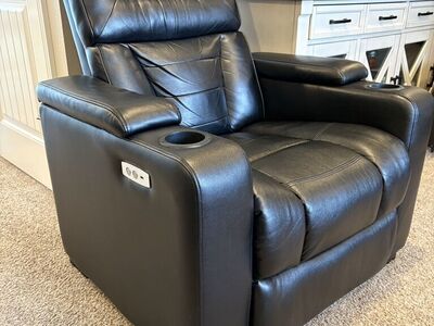 Lexington Power Motion Theater Recliner Black