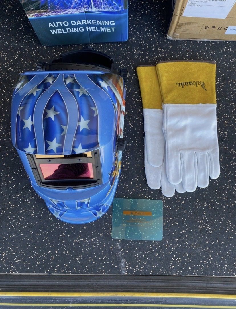 Welding Helment/ Hood/ Mask And Gloves