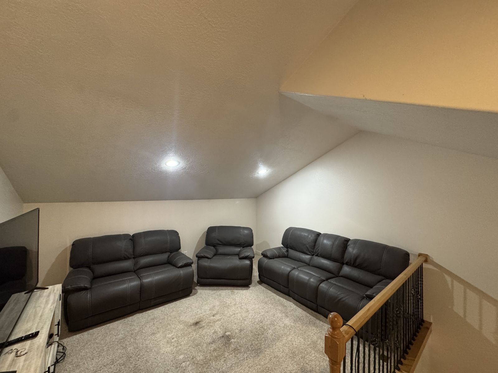 Leather 3 Pieces Set