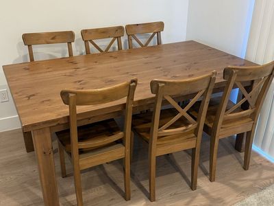 Wood Table and Chairs