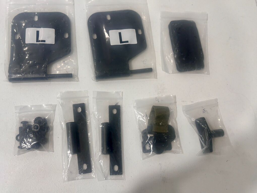 Humvee Mount Hinge Door Hardware Kit Black