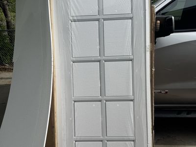 3 BRAND NEW 30x80” Solid Core Clear Glass Interior Door Slab