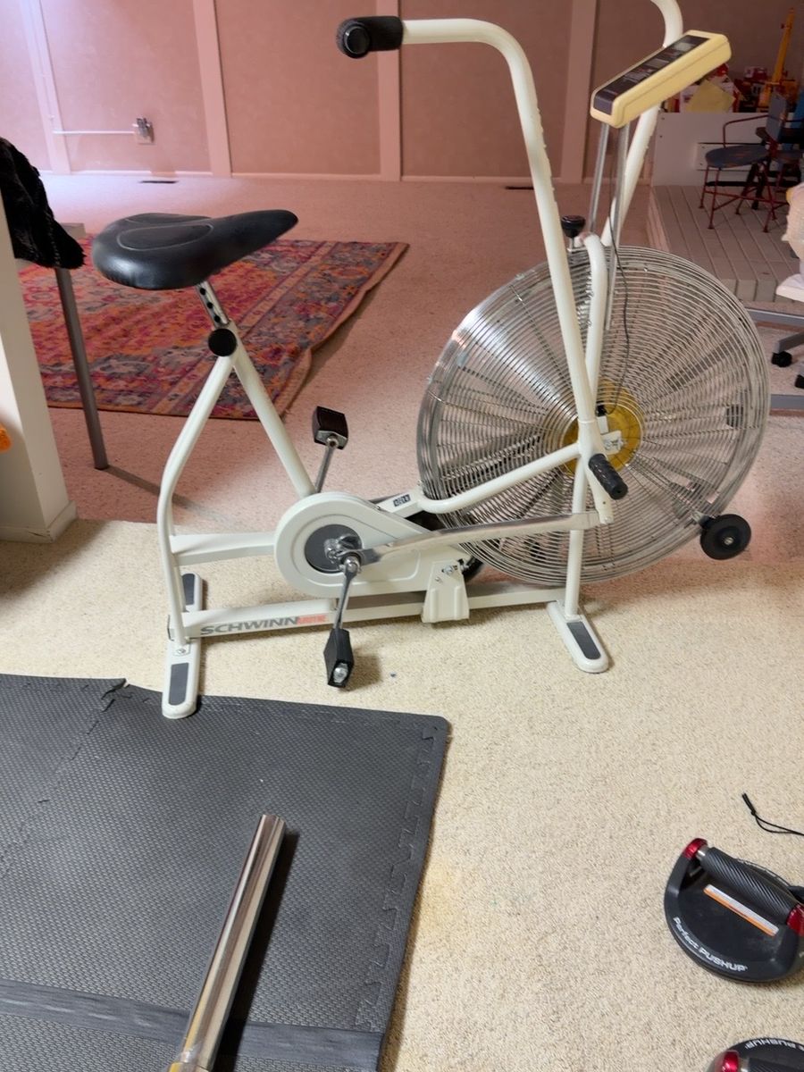 Schwinn Airdyne Exercise Bike with Wind Resistance and Digital Console